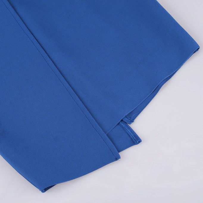 Round Neck Short Sleeve Frill Over Knee Bandage Dress PP091908